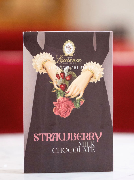 Laurence Vollmilchschokolade mit Erdbeeren 80g
