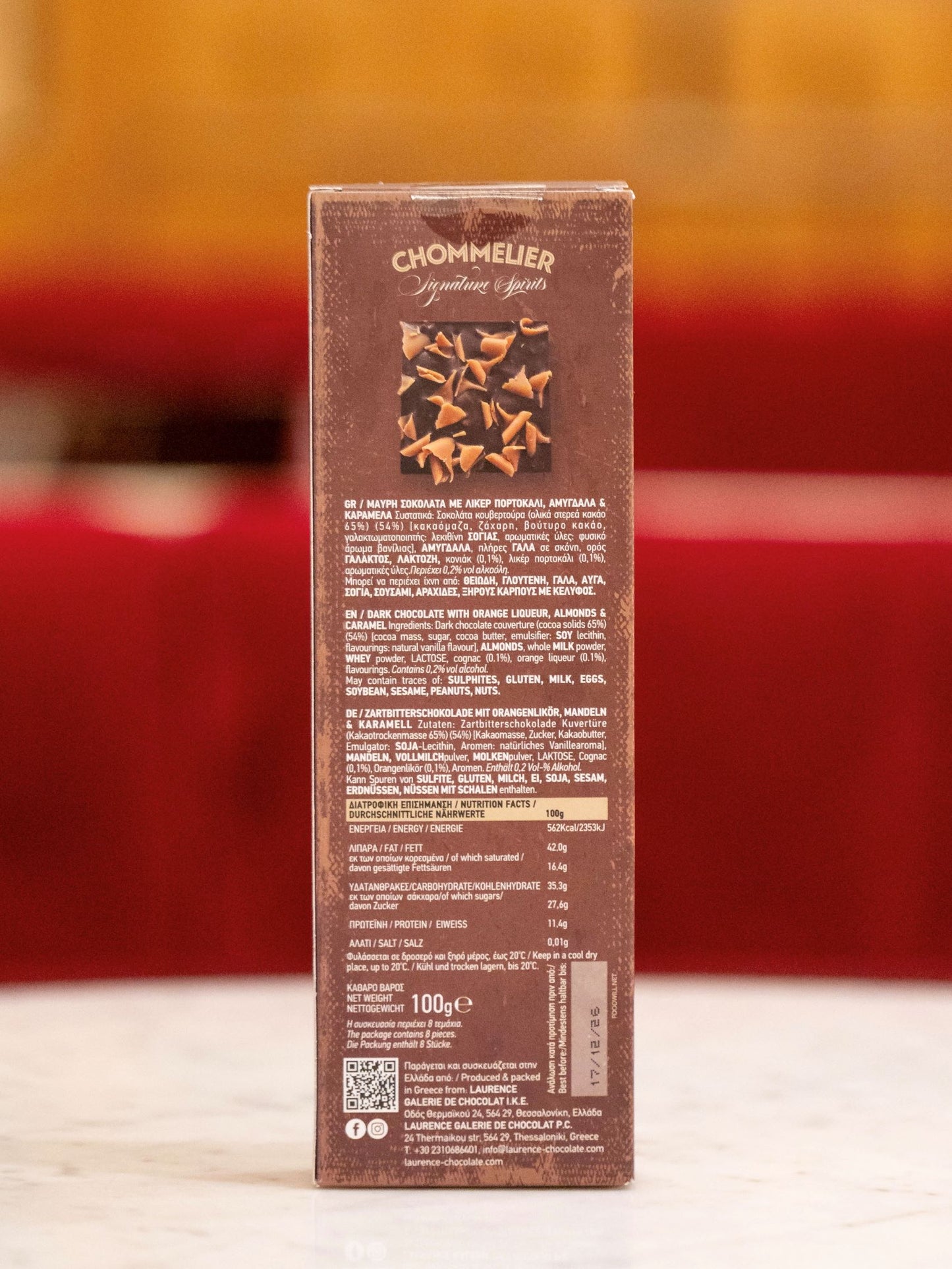 Laurence Chommelier – Brandy-Pairing Zartbitter 100g