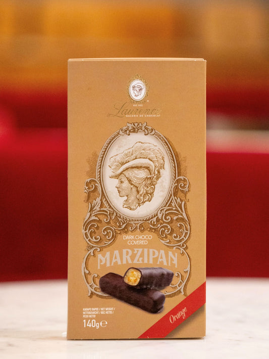 Laurence Dark Chocolate with Marzipan & Orange 140g